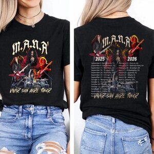 Mana Band Tour 2025 T-shirt, Maná Vivir Sin Aire Tour 2025 T-shirt